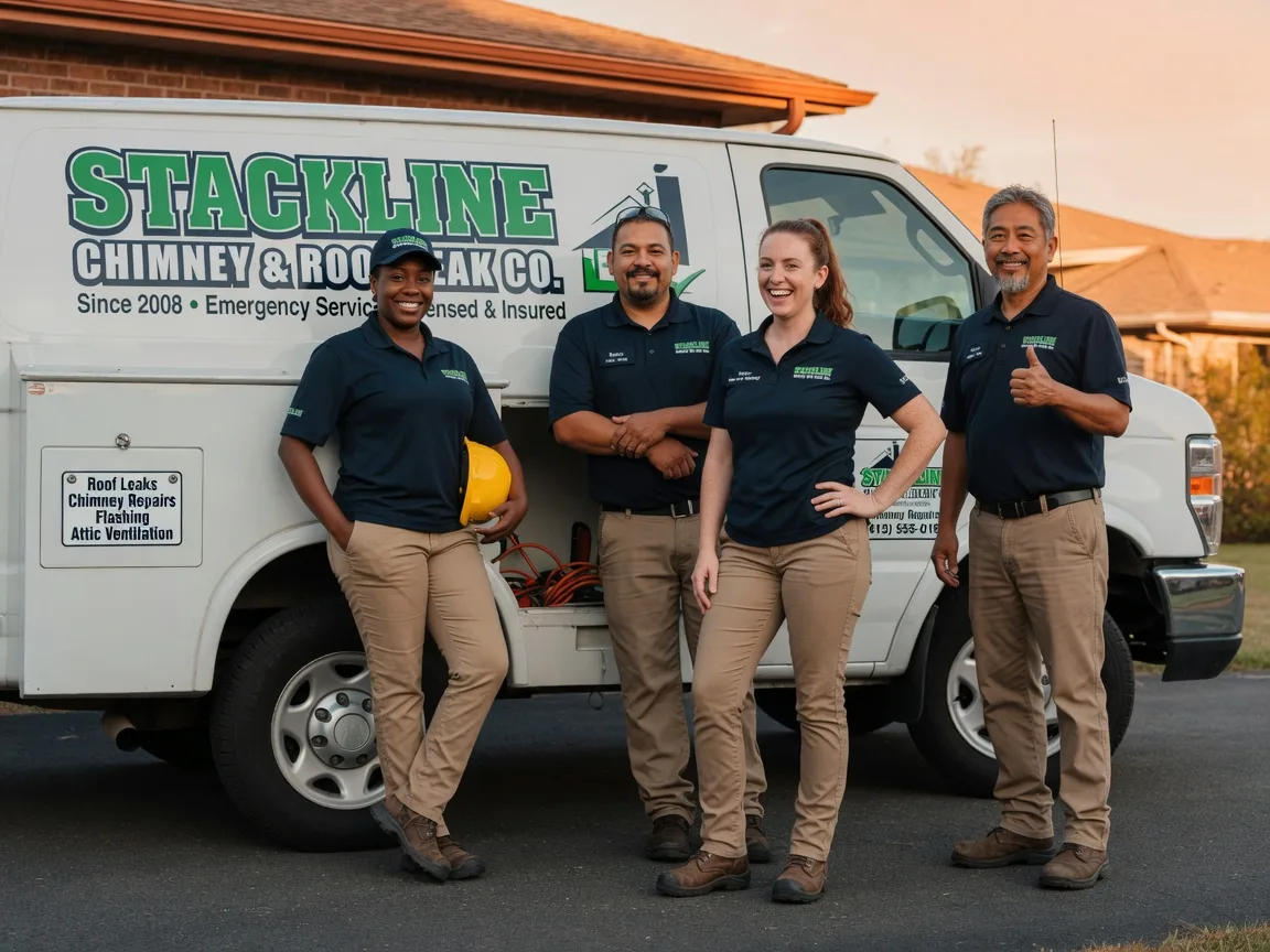 Chimney flashing repair company in Falcon Heights, TX